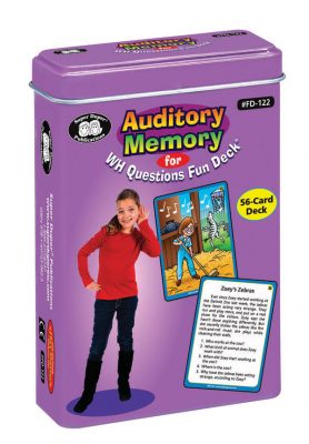 Auditory Memory for WH Questions Fun Deck | Great Ideas for Teaching
